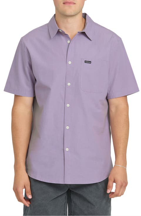Shore Break Classic Short Sleeve Cotton Button-Up Shirt