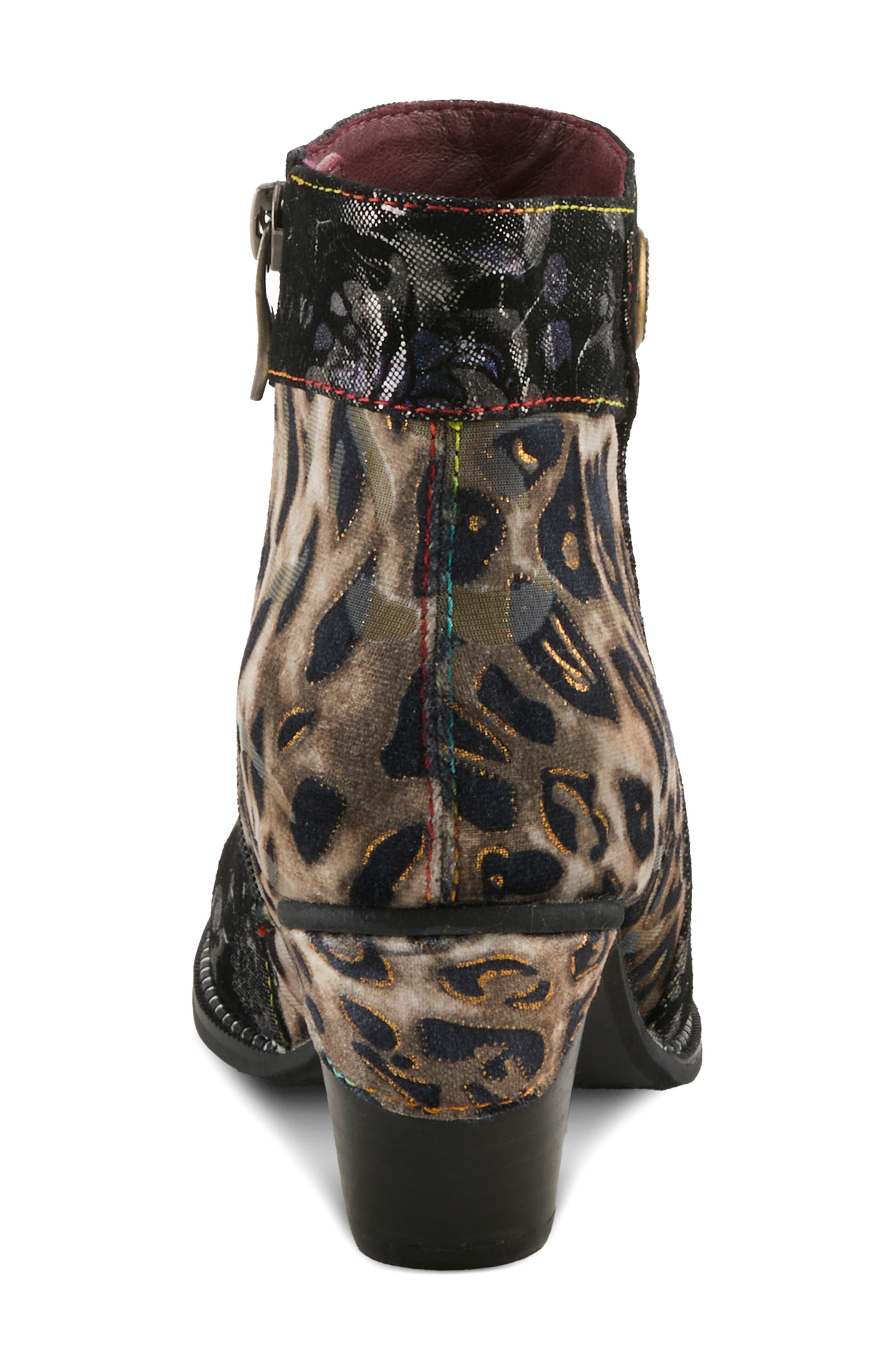 L'Artiste by Spring Step Dessalynn Bootie, Alternate, color, Pewter Multi