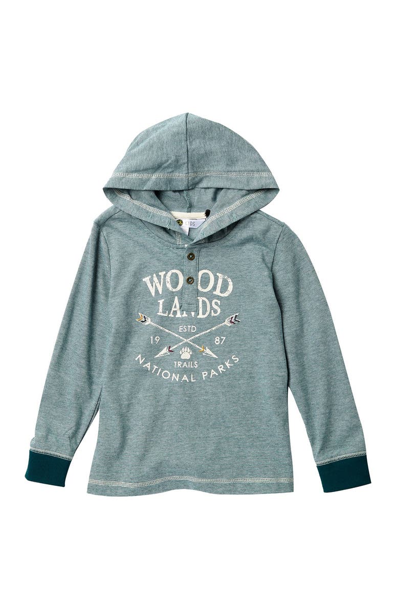 Petit Lem Knit Hooded Sweatshirt, Main, color,