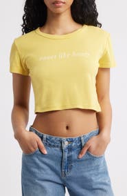 Junk Food Sweet Like Honey Cotton Graphic Baby Tee