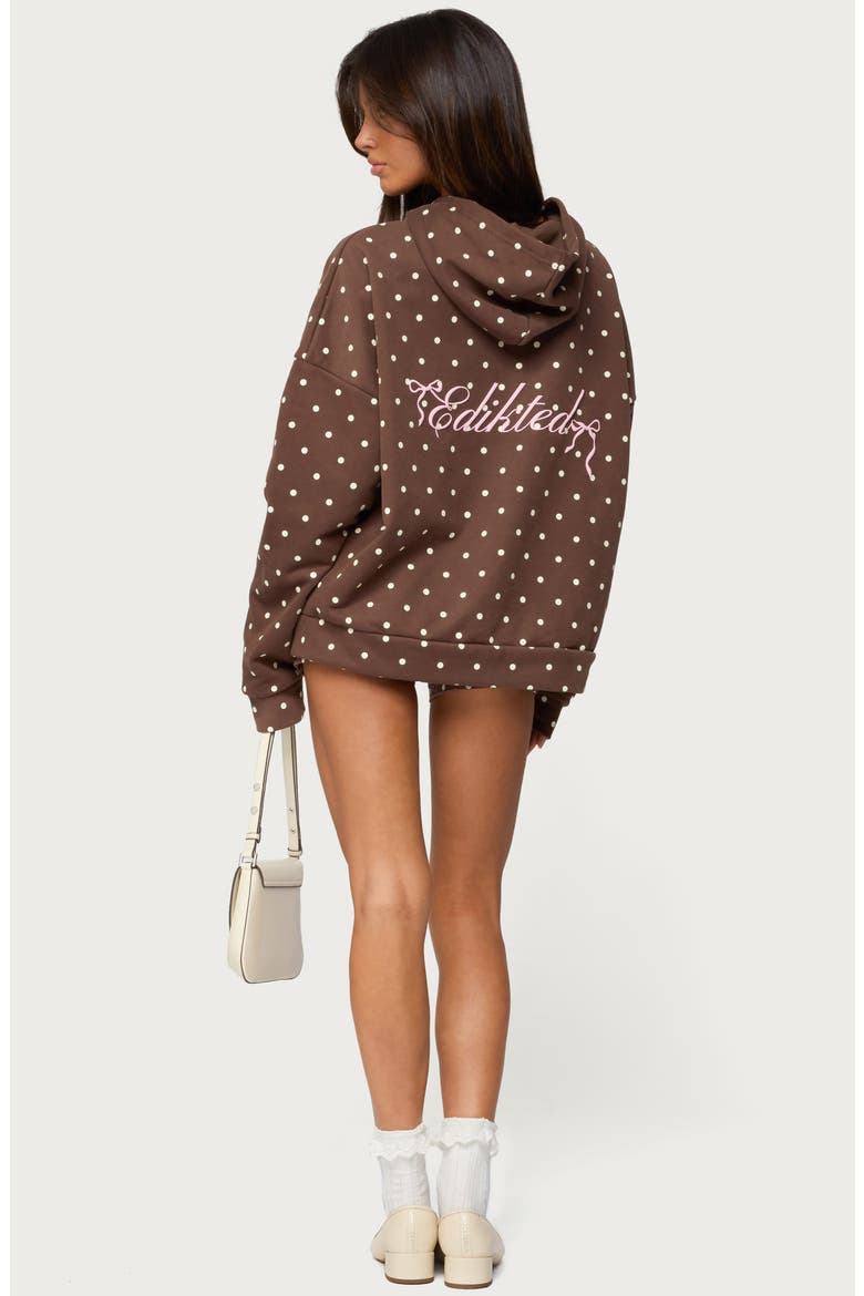 Chelsie Polka Dot Hoodie (Women) | Nordstrom