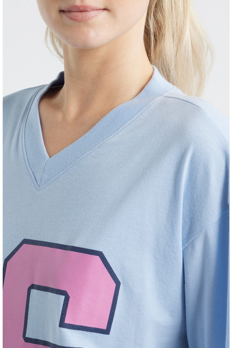 16 Graphic V-Neck T-Shirt, Alternate, color, LIGHT BLUE