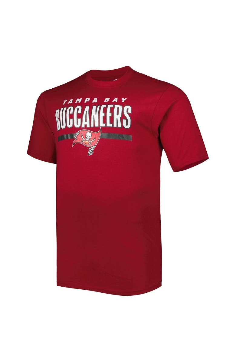 FANATICS Men's Fanatics Branded Red Tampa Bay Buccaneers Big & Tall Speed & Agility T-Shirt, Alternate, color,