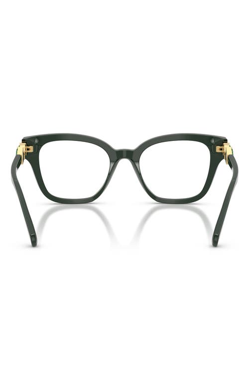 Swarovski 50mm Small Square Optical Glasses In Green