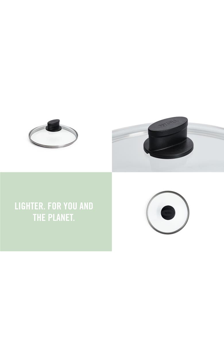 WOLL Ecolite Safety Glass Lid 8-Inch, Alternate, color, Black