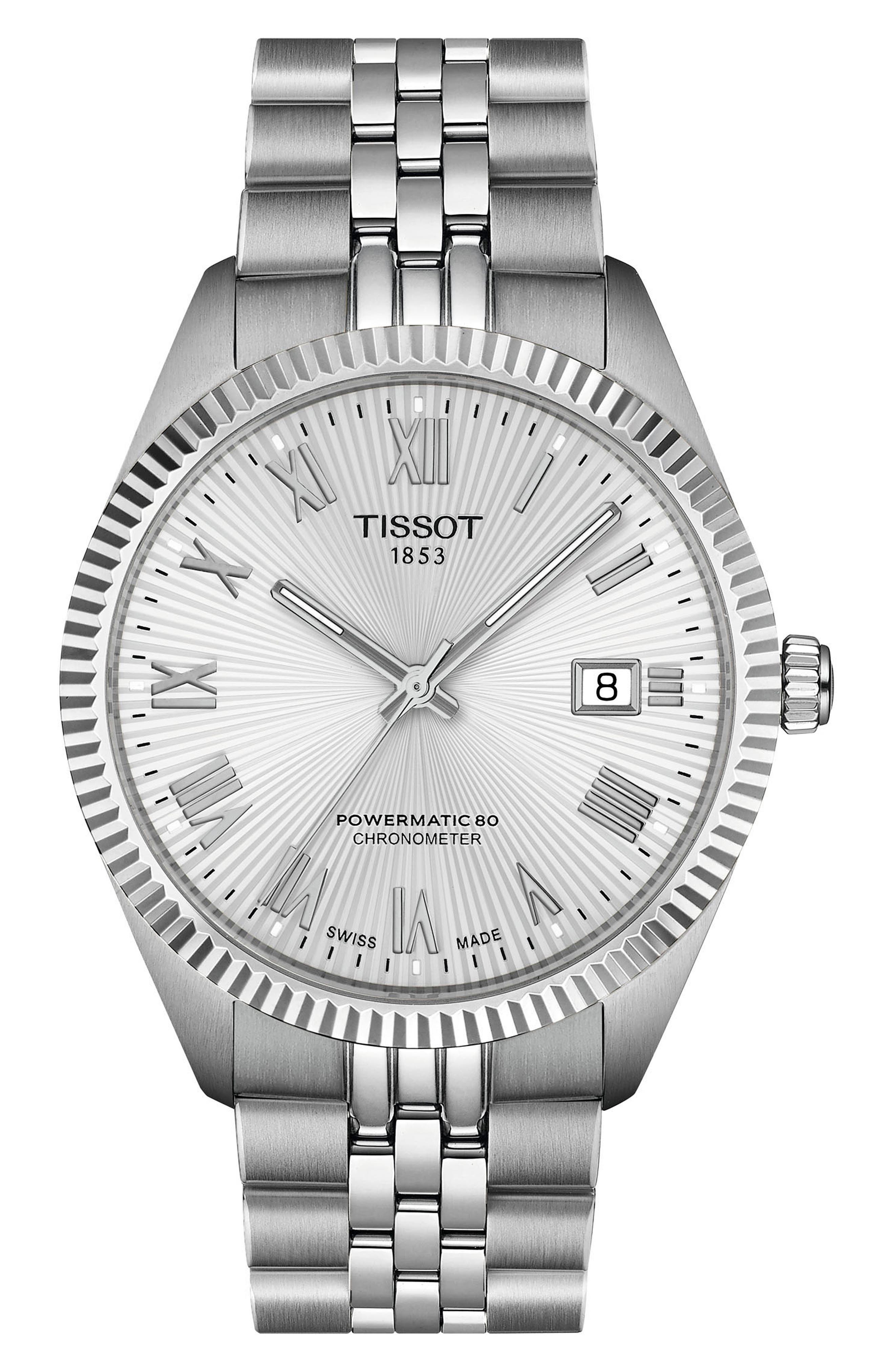 Tissot Chrono XL Chronograph Leather Strap Watch, 45mm | Nordstrom