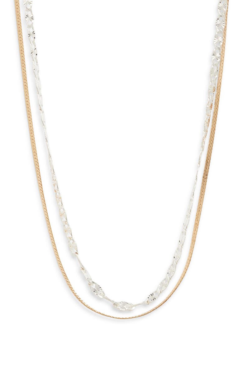 Demi Fine Set of 2 Chain Necklaces, Main, color, 14K GOLD- STERLING PLATED