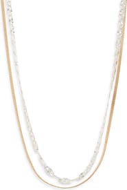 Nordstrom Demi Fine Set of 2 Chain Necklaces
