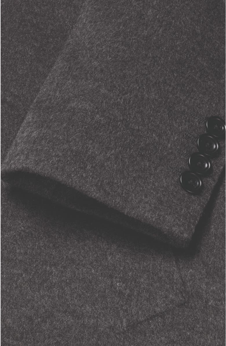 Charles Tyrwhitt Pure Wool Overcoat, Alternate, color, Dark Grey