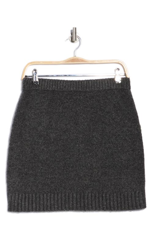 Melrose And Market Sweater Mini Skirt In Gray