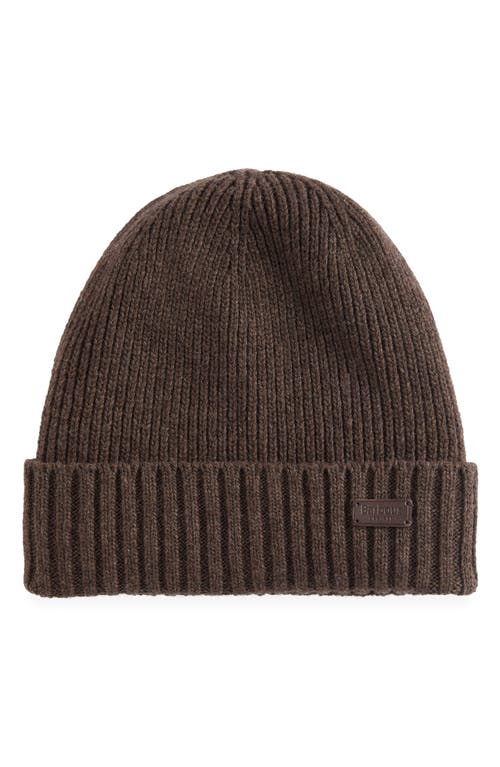 Barbour Carlton Wool Blend Beanie In Brown