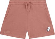 Dalix Womens Ghost Midweight Washed Fleece Shorts