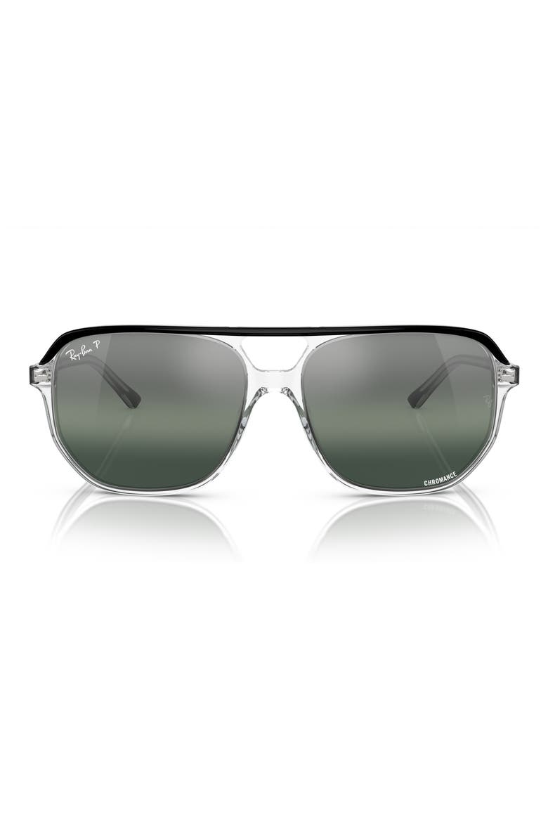 Bill One 60mm Square Sunglasses, Main, color, CLEAR