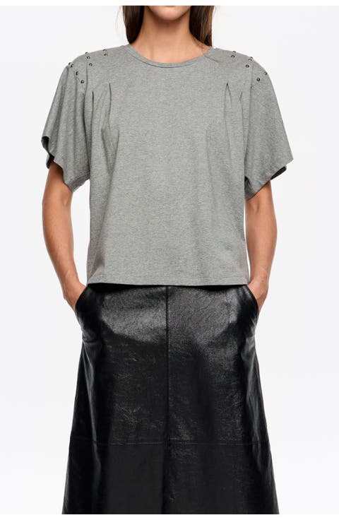 Shoulder Studs T-Shirt