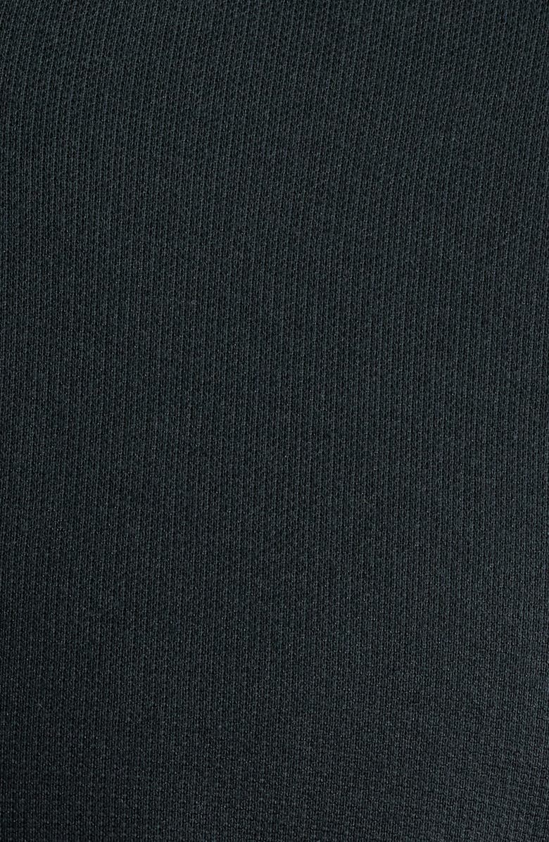 Stone Rose Solid Performance Piqué Button-Up Shirt, Alternate, color, Black