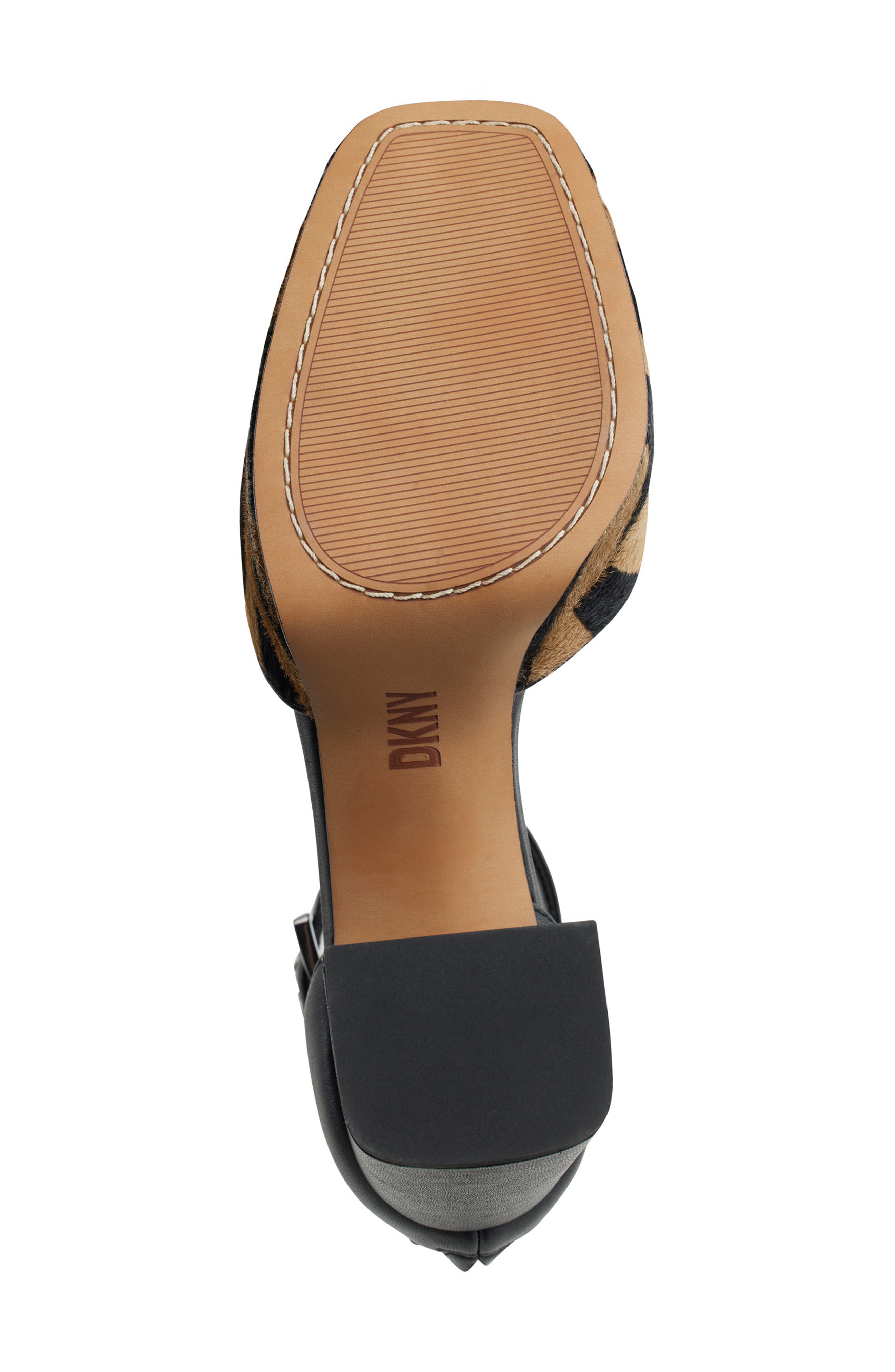 DKNY Barra Genuine Calf Hair Ankle Strap Platform Pump, Alternate, color, 