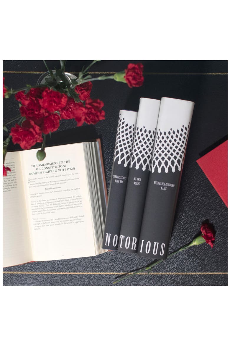 Ruth Bader Ginsburg Book Set, Alternate, color, Black and White