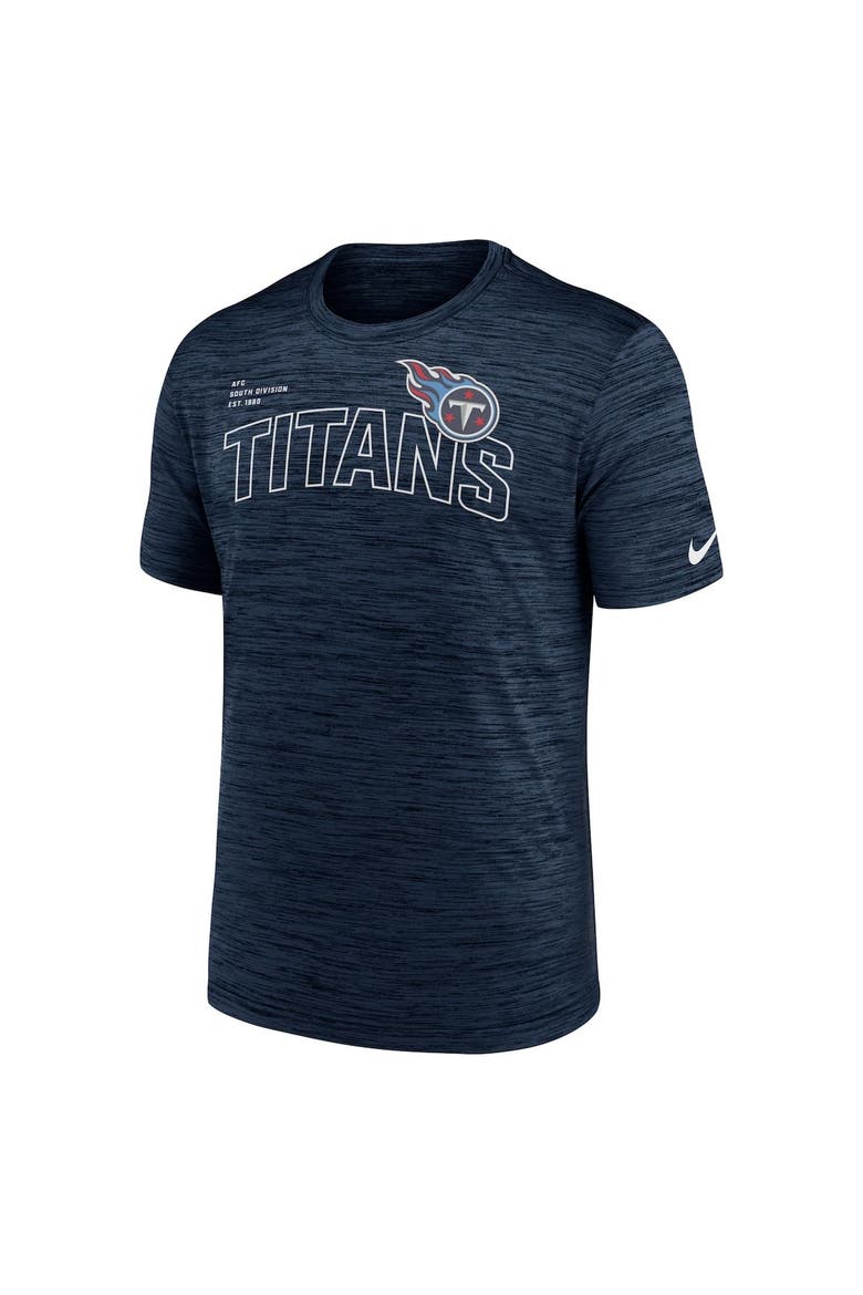 Men's Nike  Navy Tennessee Titans Velocity Arch Performance T-Shirt, Alternate, color, Navy