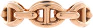 Pre-Owned Hermes Chaine d'Ancre Enchainee Ring 18K Rose Gold Small