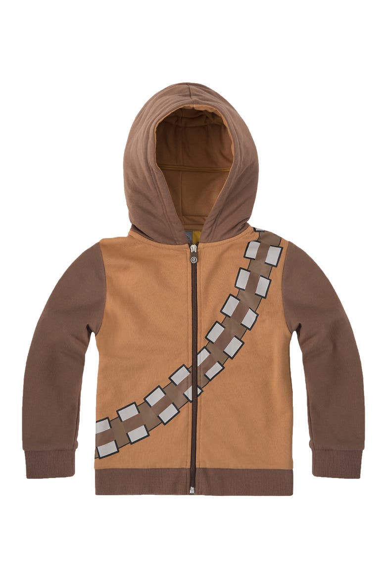x Star Wars™ Chewbacca 2-in-1 Stuffed Animal Hoodie, Alternate, color, CARAMEL MIX