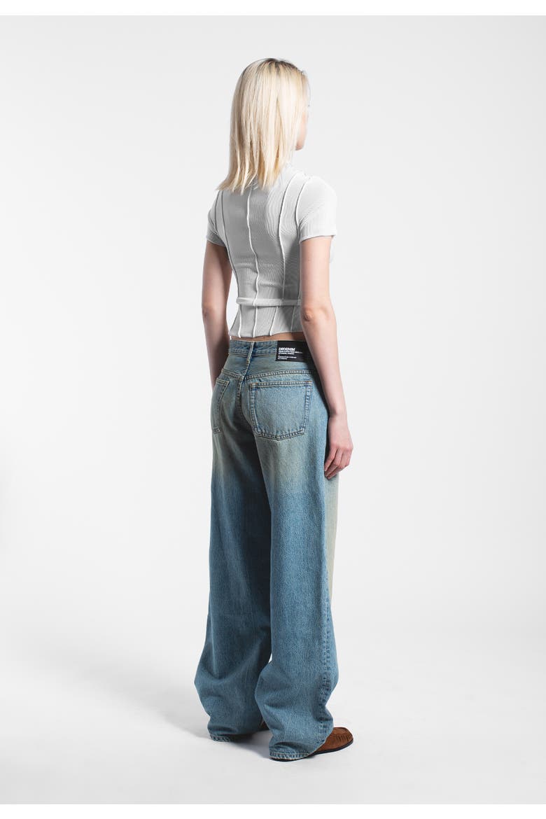 Hill Low Relaxed Jeans, Alternate, color, Stream Sky Aged