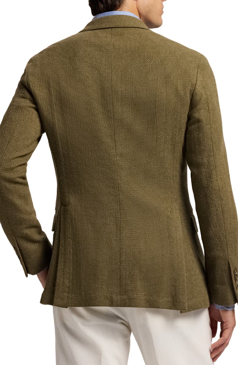 Ralph Lauren Purple Label Open Weave Cashmere Sport Coat, Alternate, color, Fern Green