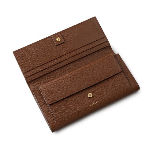 Radley Picton Place Large Flapover Wallet In Brown
