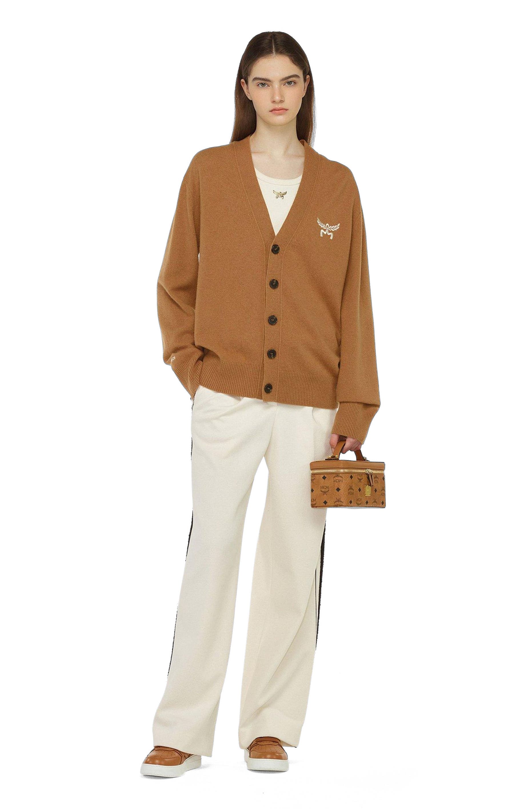 MCM Rockstar Vanity Case in Visetos Original, Alternate, color, Brown