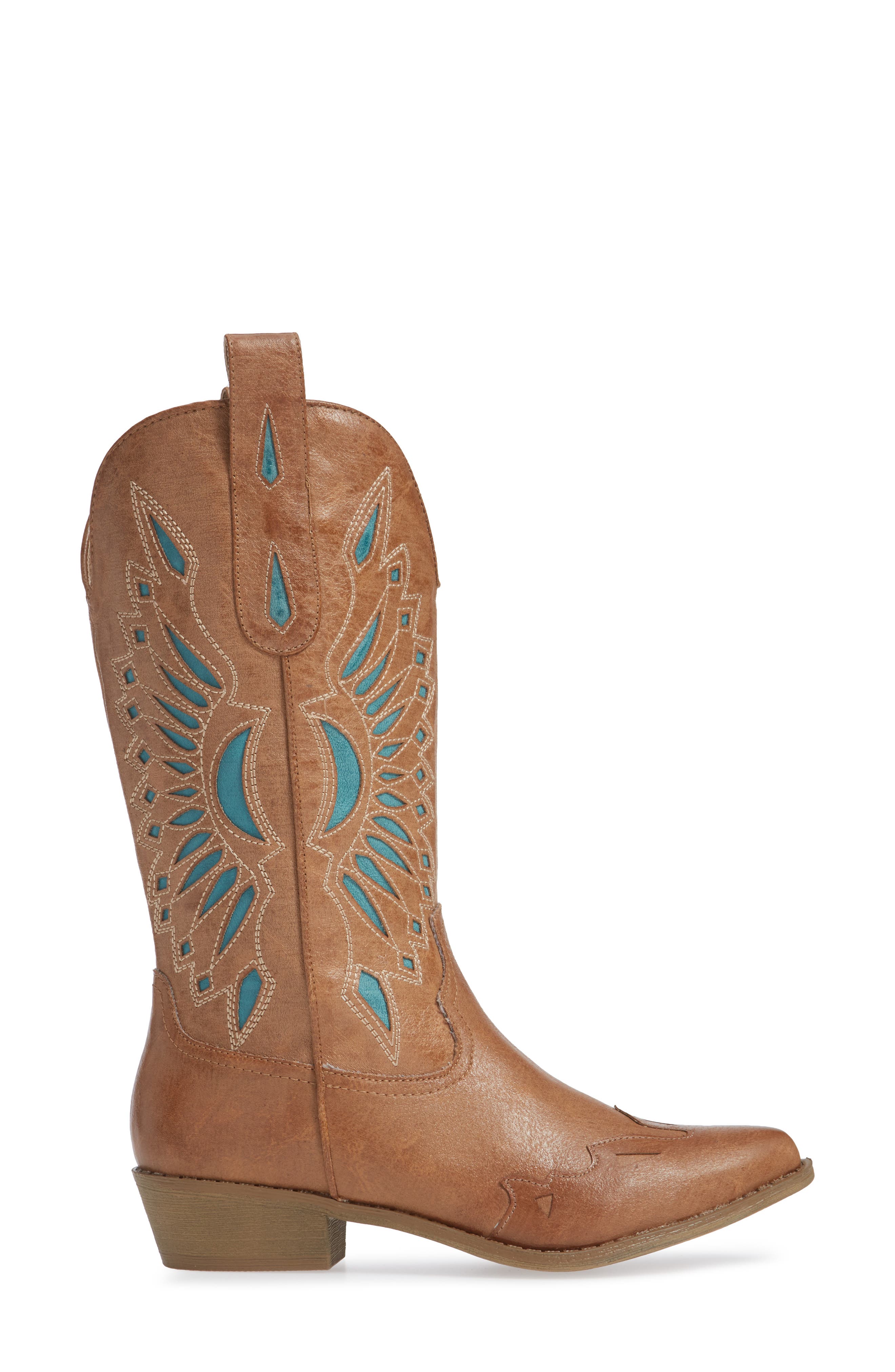 Coconuts by Matisse Bandera Boot, Alternate, color, Tan/ Turquoise