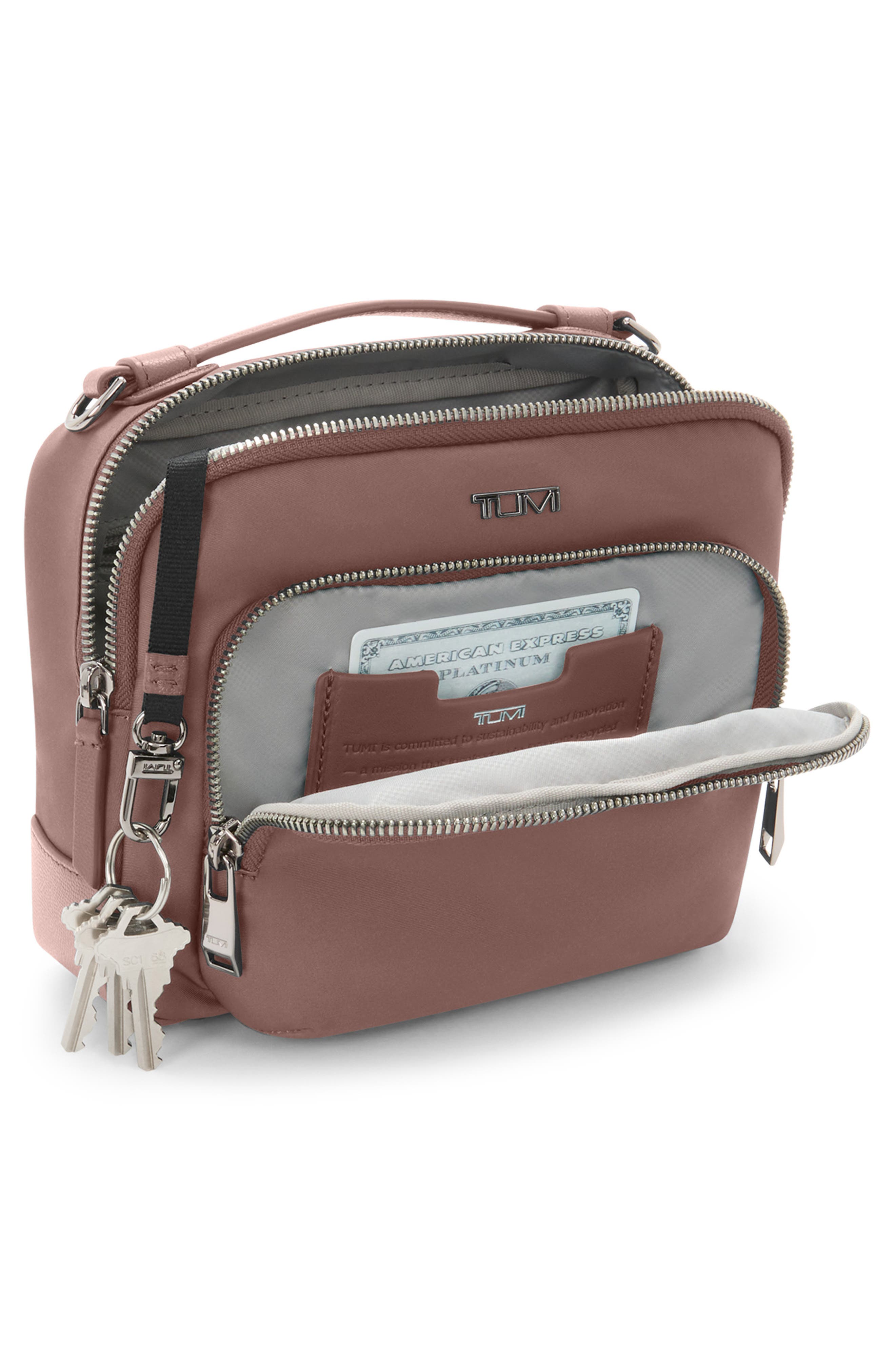 TUMI Voyageur Teghan Crossbody Bag, Alternate, color, Light Mauve