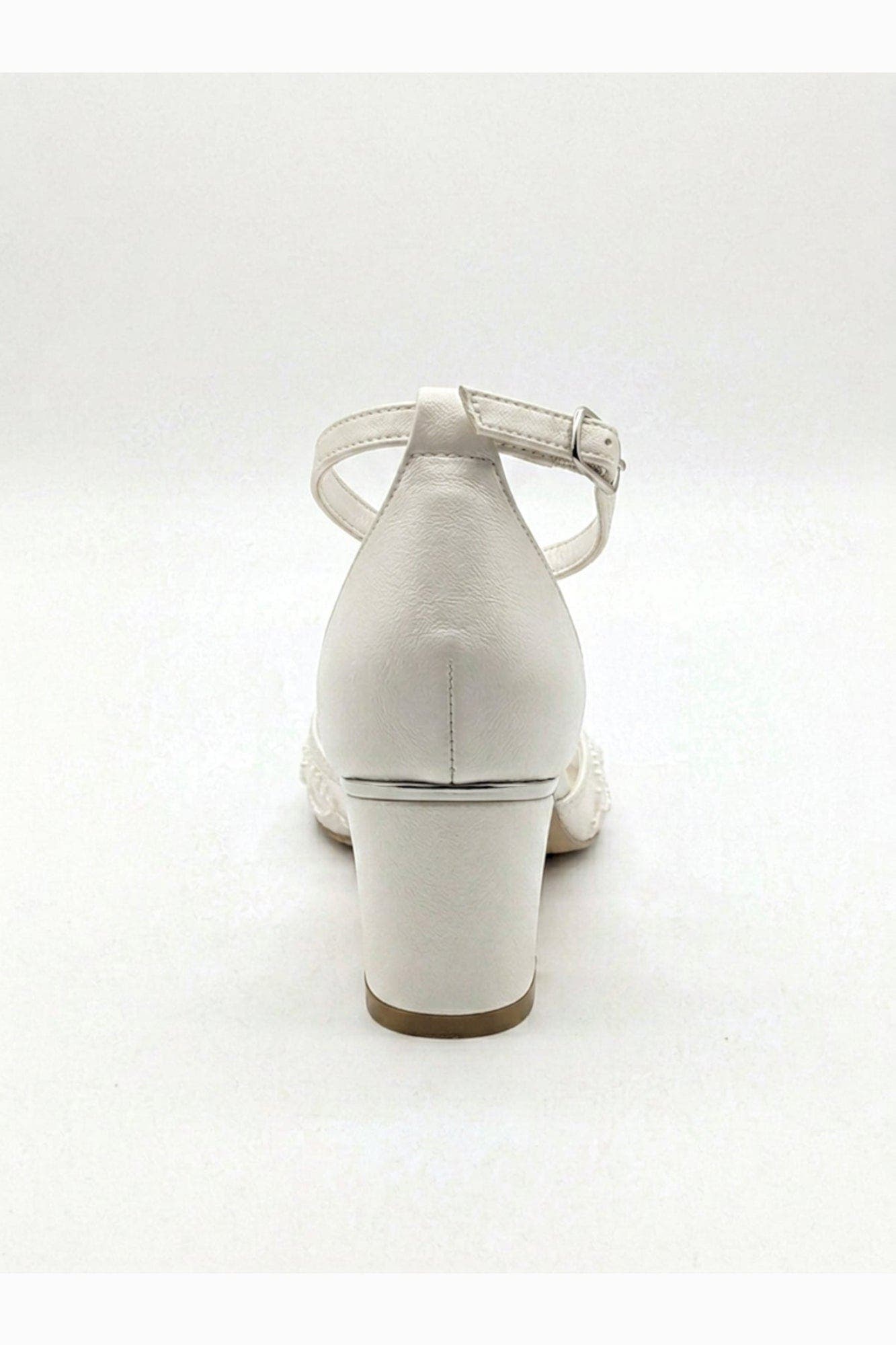 Viona Lace Bridal Pump, Alternate, color, Ivory