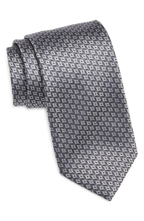 Geometric Silk Tie