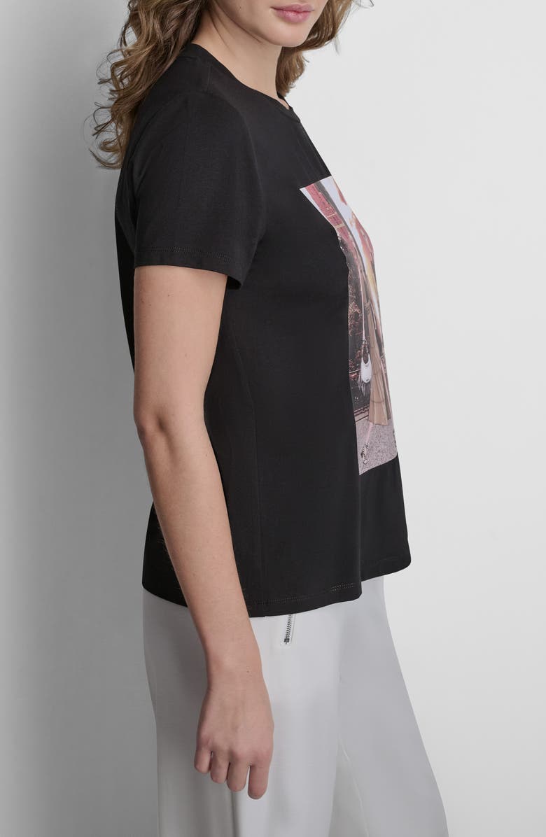 DKNY Manhattan Henge Conversation Cotton Blend Graphic T-Shirt, Alternate, color, 