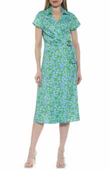 Alexia Admor Paris Surplice Wrap Midi Dress