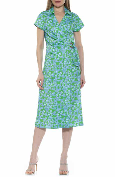 Alexia Admor Paris Surplice Wrap Midi Dress
