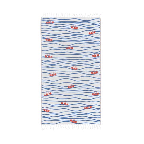 Oversized 37" x 71" Preppy Turkish Beach Towel by Ramus & Co