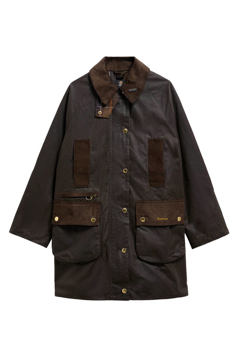 Icons Modern Beaufort Waxed Cotton Jacket, Alternate, color, OLIVE/ CLASSIC