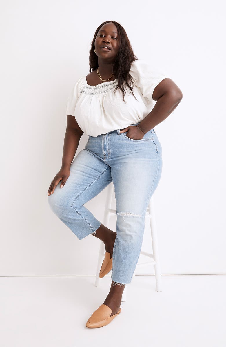 Madewell The Curvy Perfect Jeans, Alternate, color, Coney Wash