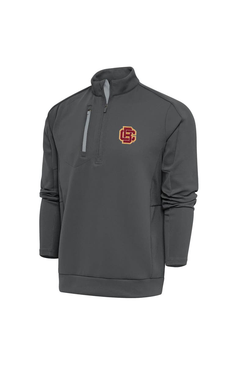 ANTIGUA Men's Antigua  Pewter Bethune-Cookman Wildcats Generation Quarter-Zip Pullover Top, Main, color, 