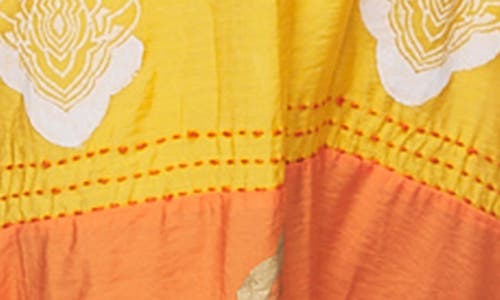 Ranee's Ranees Tassel Caftan In Yellow