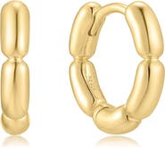 ANIA HAIE Puffy Huggie Hoop Earrings