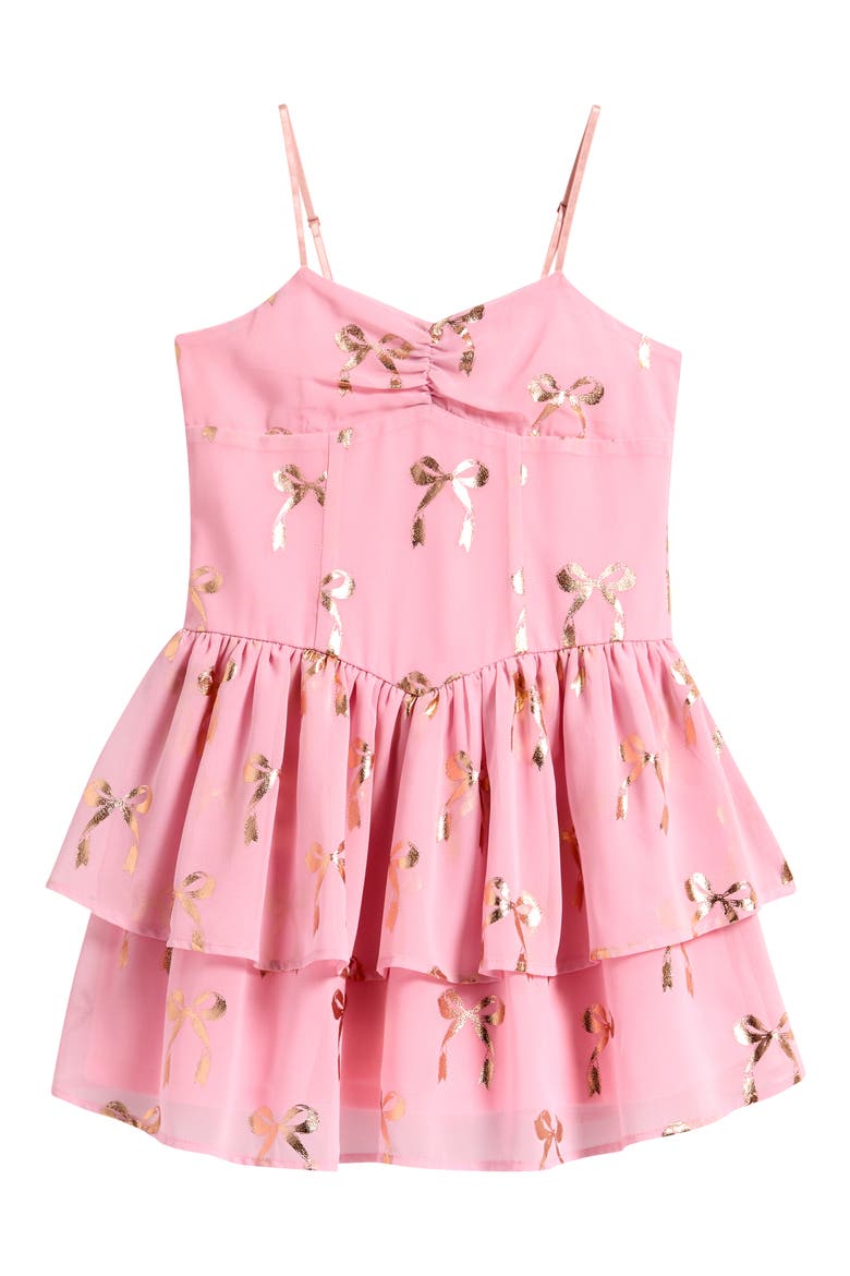 Kids' Peri Floral Party Dress, Main, color, ROSE