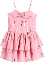 Ava & Yelly Kids' Peri Floral Party Dress