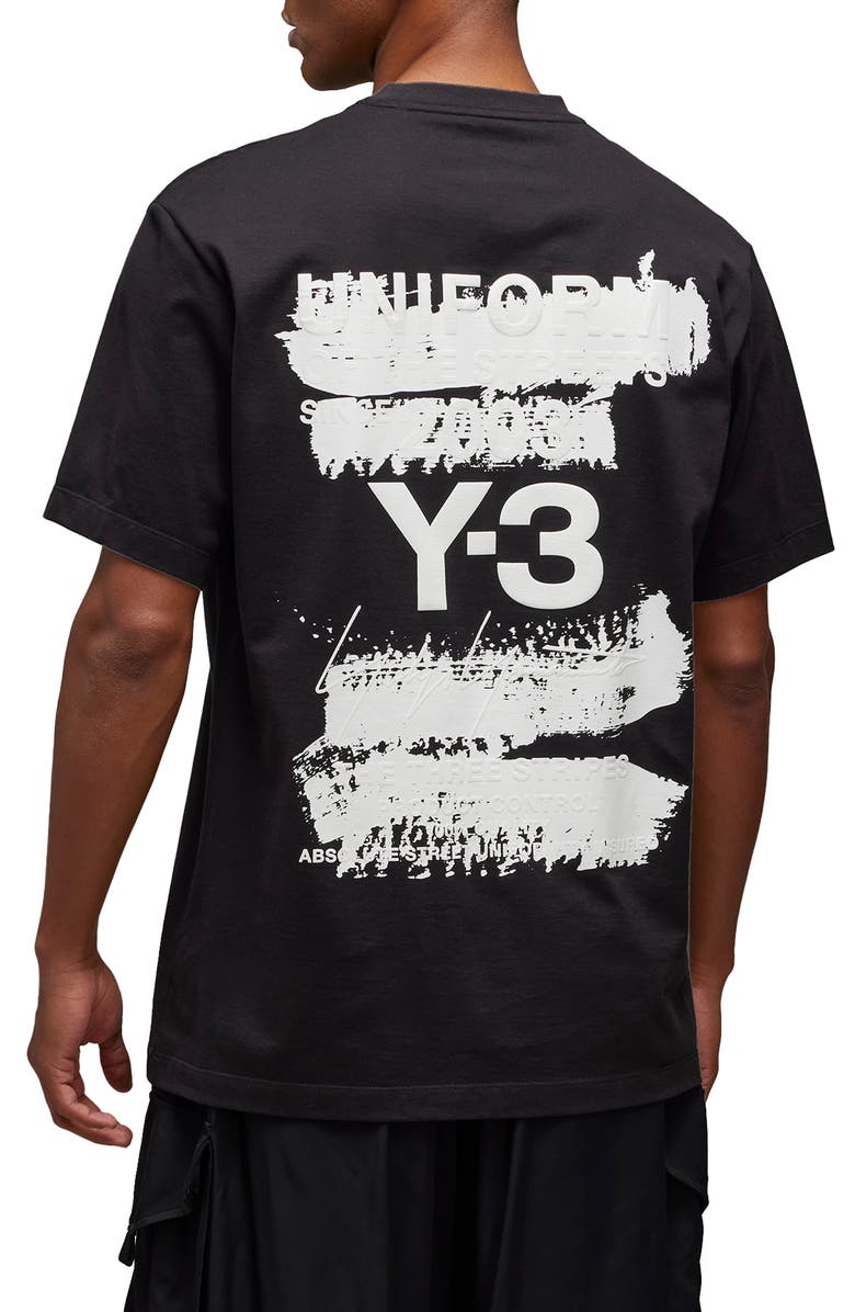 Y-3 GFX Logo Cotton Graphic T-Shirt, Alternate, color,