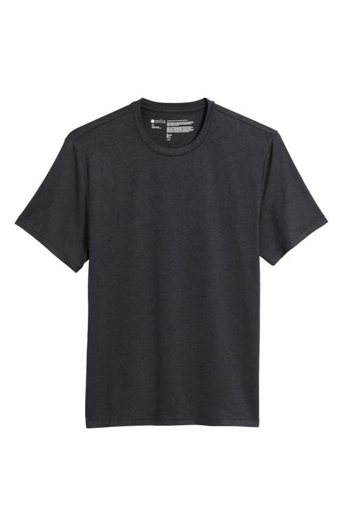 Zella Dynamic Crewneck T-shirt In Grey Dark Charcoal Heather