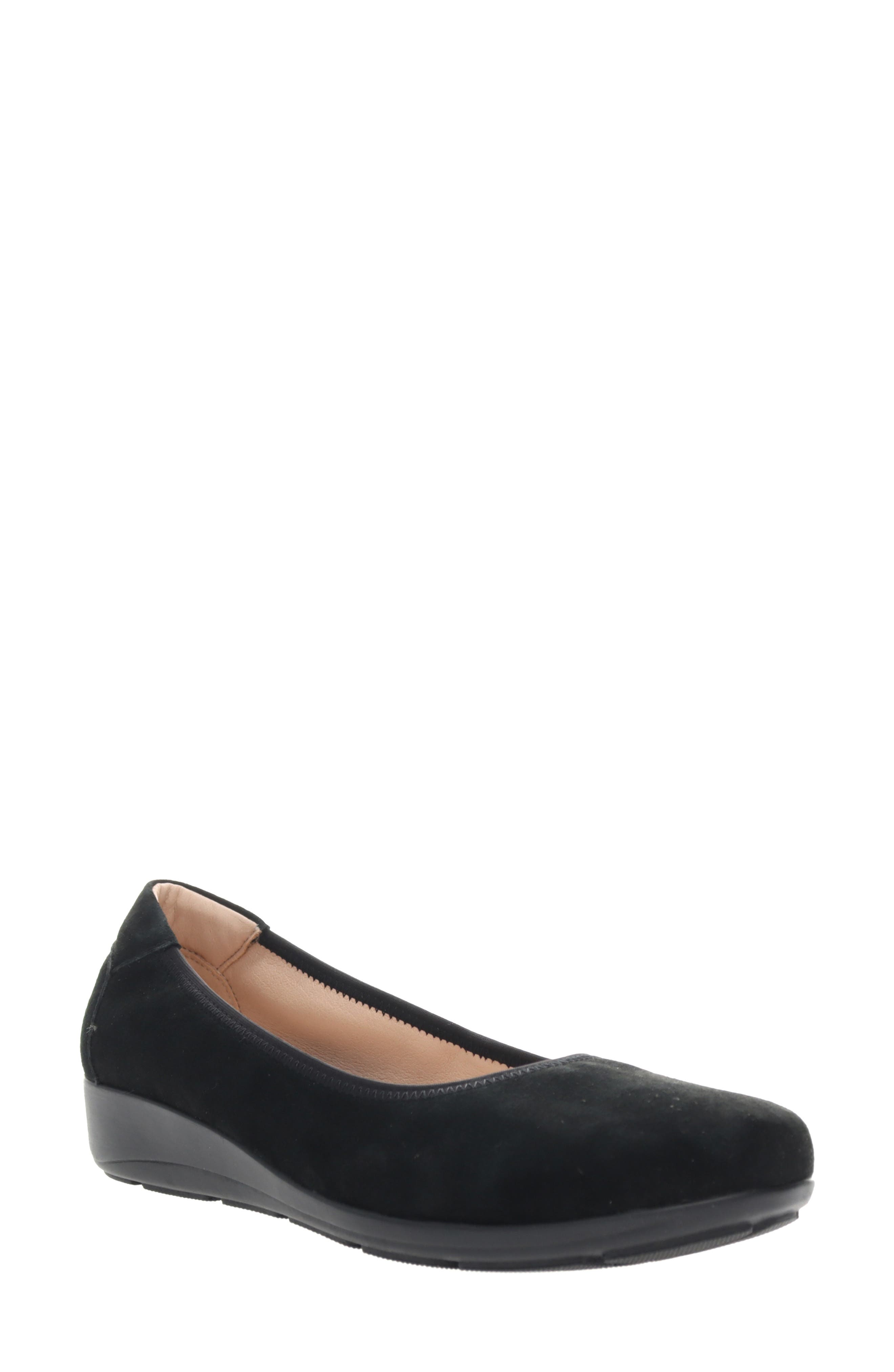 Propét Yara Wedge Slip-On, Main, color, Black Suede