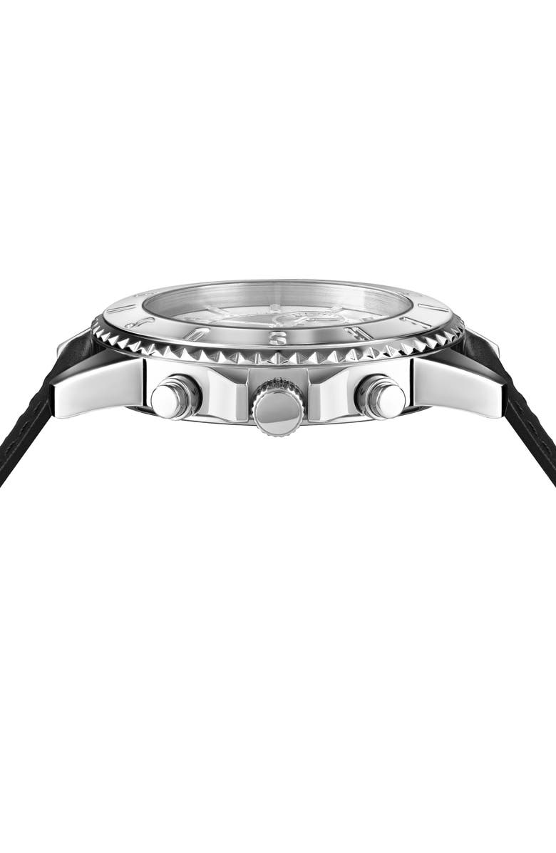 VERSUS Versace Tokyo Leather Strap Chronograph Watch, 44mm, Alternate, color, 
