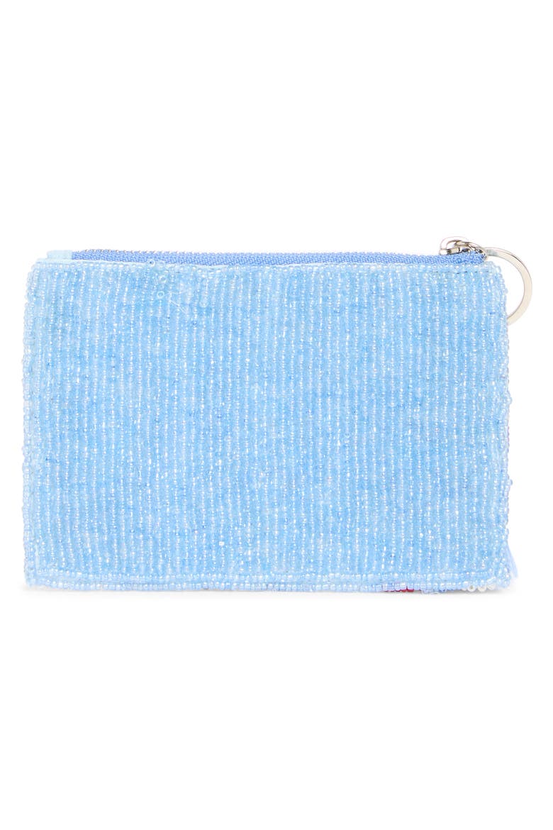 Strawberry Beaded Coin Pouch, Alternate, color, WHITE/ BLUE MULTI