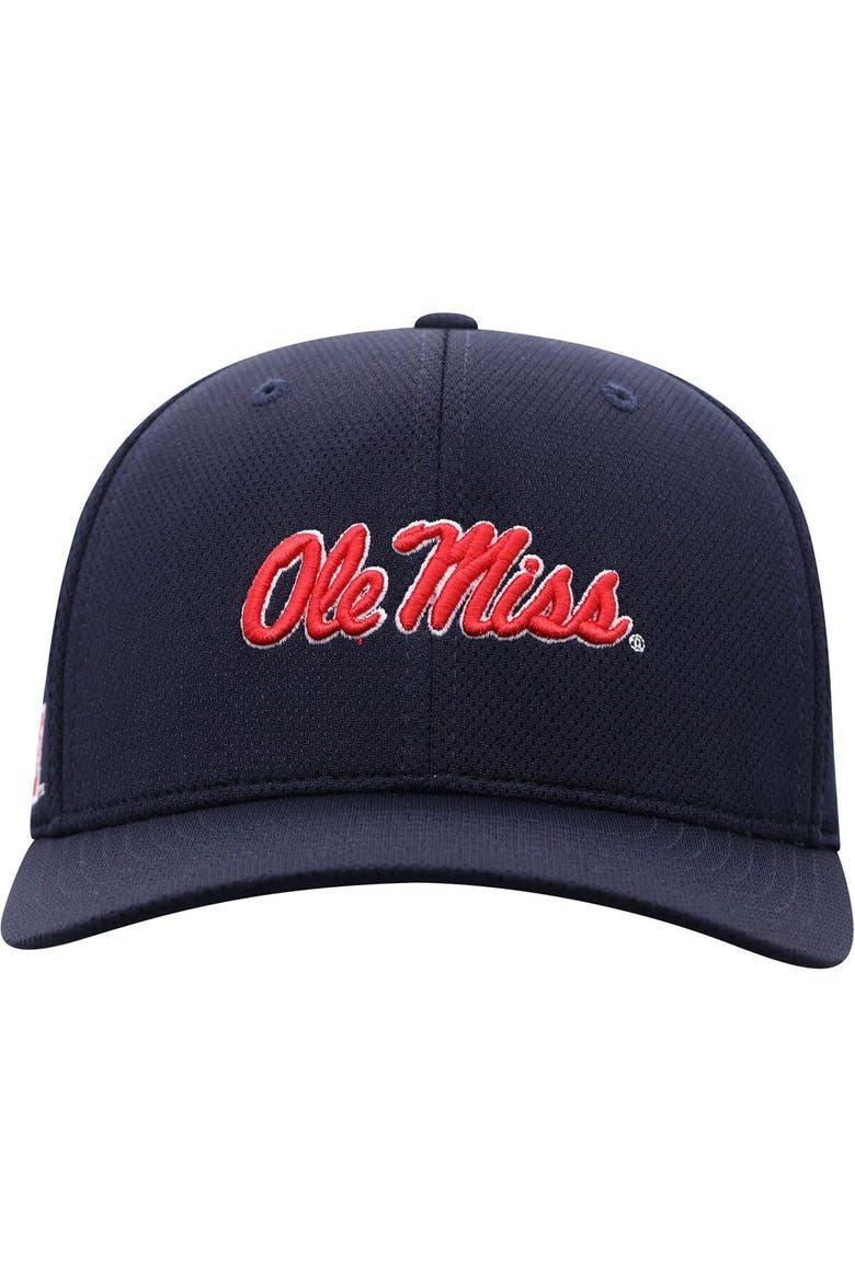 Men's Top of the World Navy Ole Miss Rebels Reflex Logo Flex Hat, Alternate, color, Navy