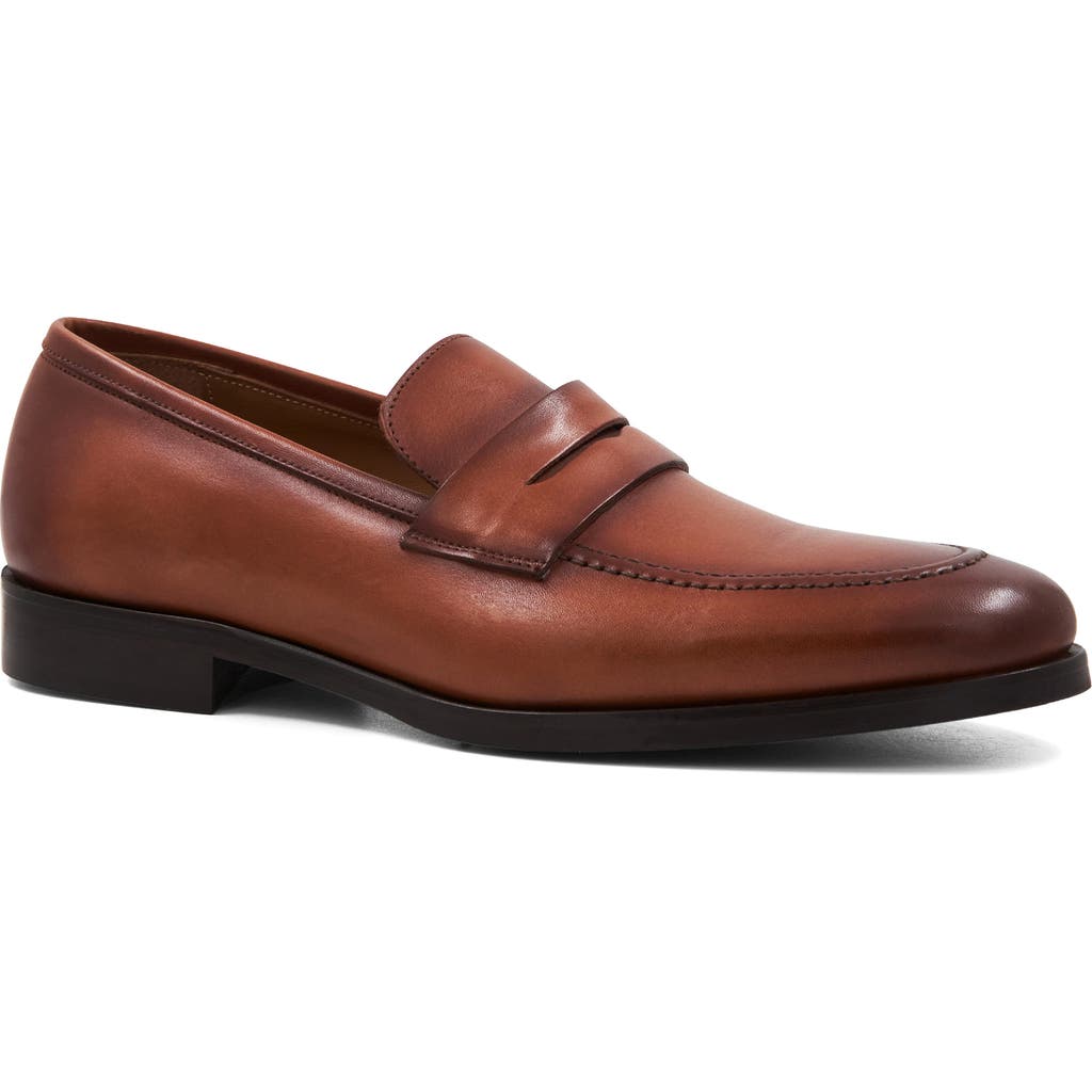Bruno Magli Preston Penny Loafer In Cognac